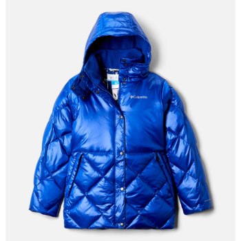 Columbia Forest Park Down Hooded Puffy, Chamarras Azules Para Niña | 846290-XBO